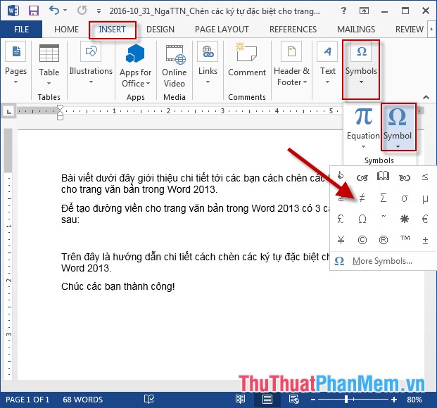 Thêm Dòng Chấm Trong Word Gallery 2