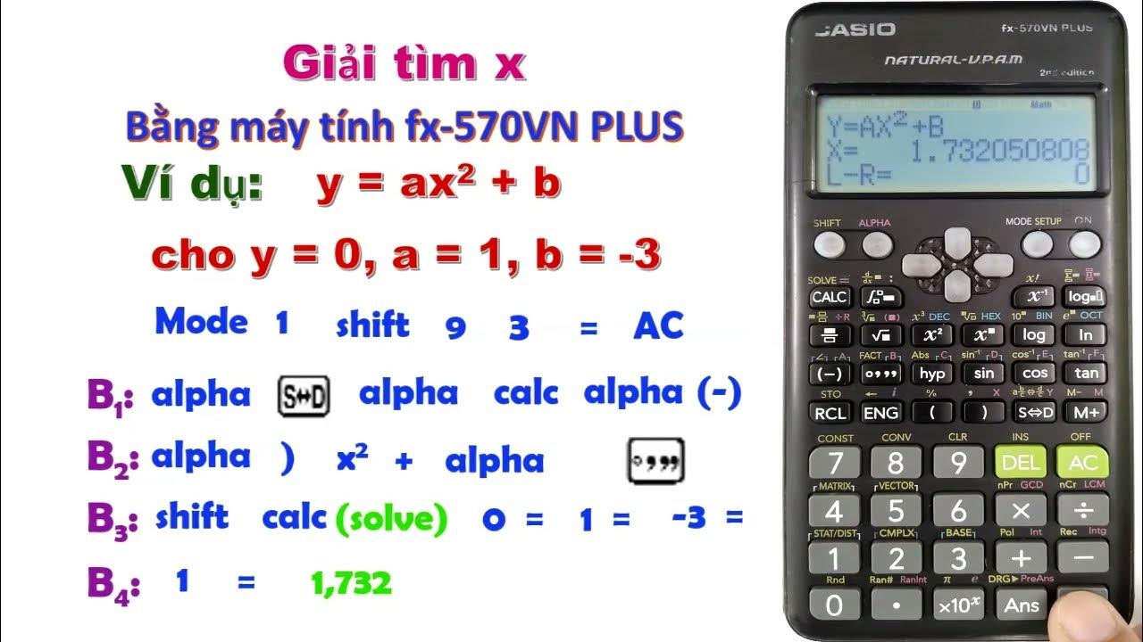 Cách bấm f(x) trên máy tính Casio 570