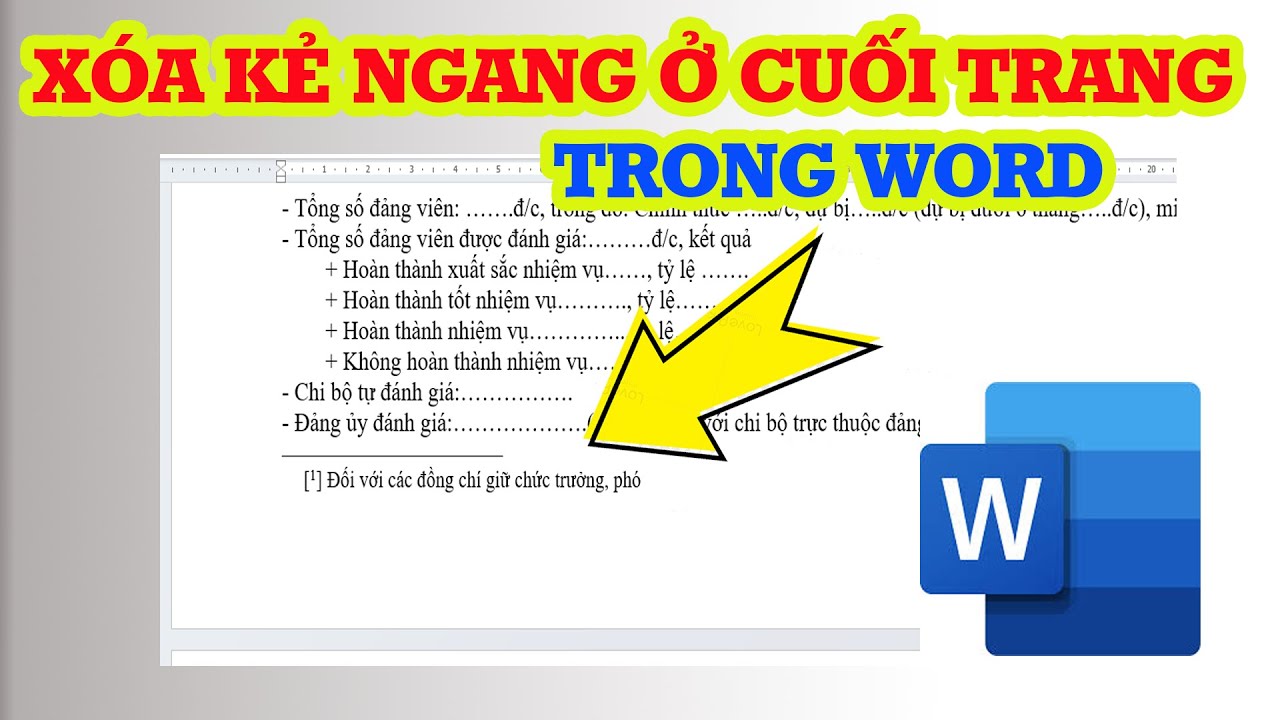 Cách bỏ dấu gạch cuối trang trong Word