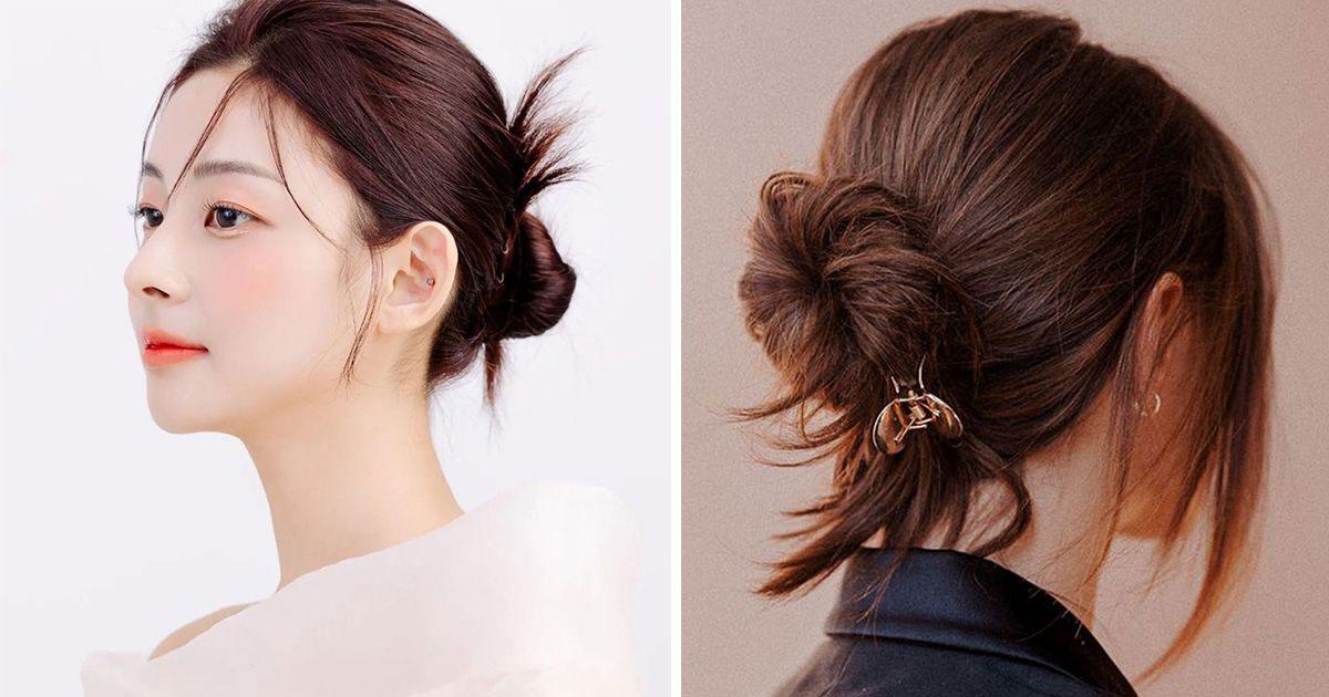 Cách Búi Tóc Đẹp Đơn Giản