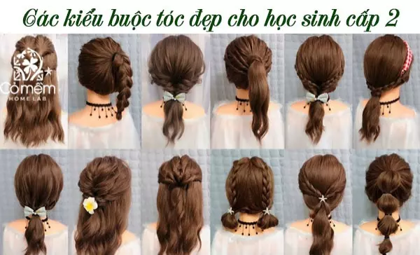 Cách Búi Tóc Đẹp Đơn Giản Cho Học Sinh