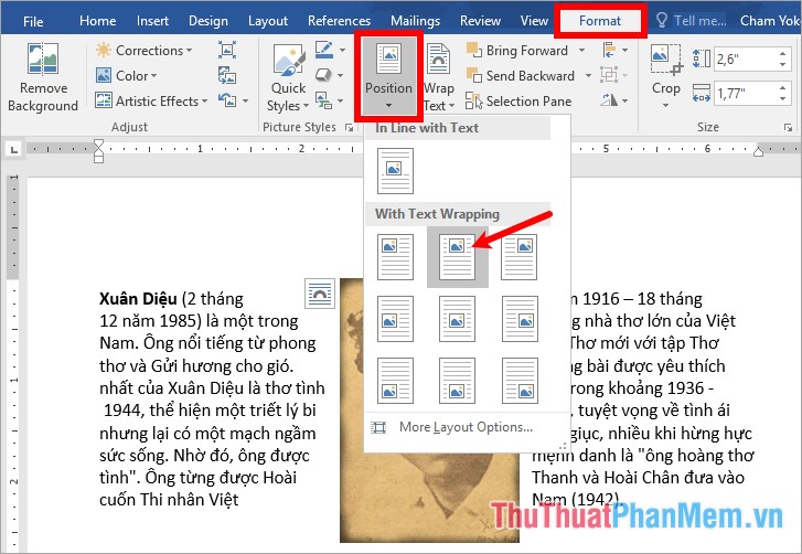 Cách Chèn Ảnh Vào Giữa Văn Bản Trong Word