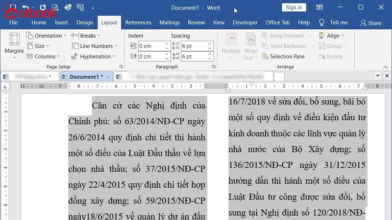 Cách Chia Đôi Trang Giấy Theo Chiều Dọc Trong Word