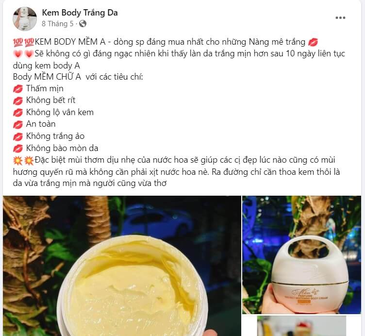 STT Kem Body: Tuyệt chiêu lựa chọn và những status ấn tượng Gallery 2