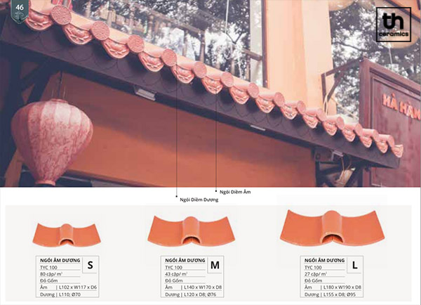 Kích thước ngói âm dương Gallery 2