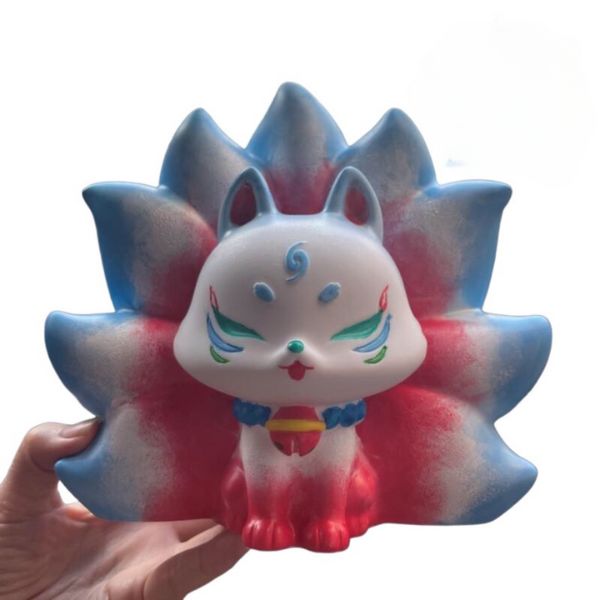 Tượng Hồ Ly 9 Đuôi Màu Đỏ Gallery 2