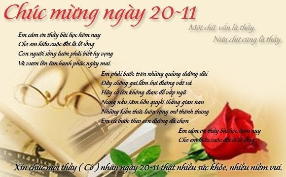 Thơ về 20/11: Những vần thơ tri ân sâu sắc Gallery 2