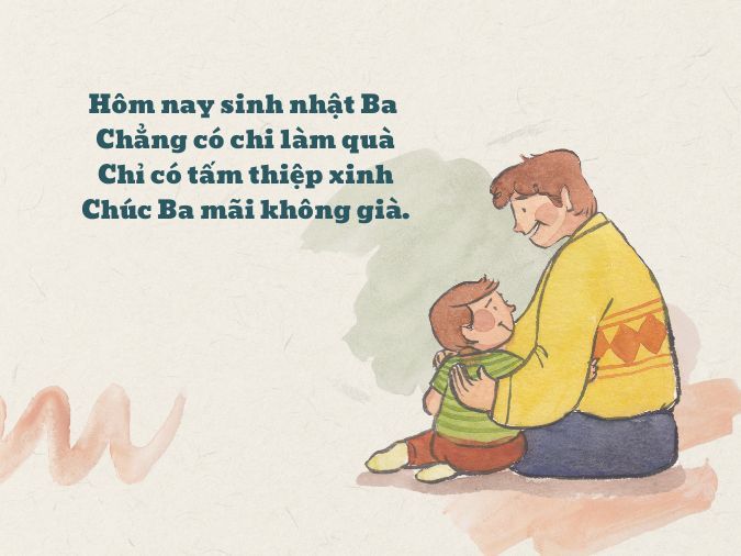 Thơ Chúc Mừng Sinh Nhật Bố Hay và Ý Nghĩa Gallery 2