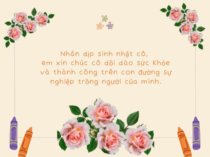 Thơ Chúc Mừng Sinh Nhật Cô Giáo Hay Và Ý Nghĩa Gallery 2