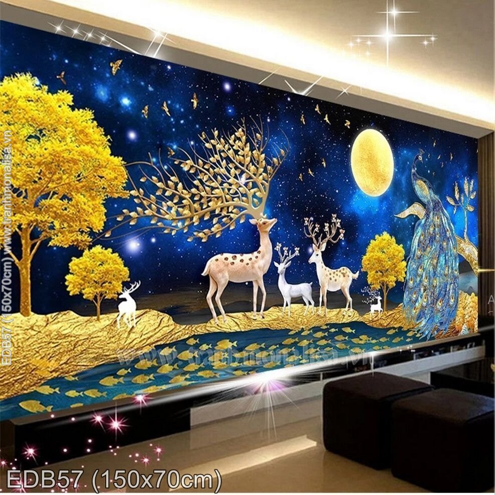 Tranh Hươu Tài Lộc: Mang May Mắn Và Thịnh Vượng Vào Nhà Gallery 2