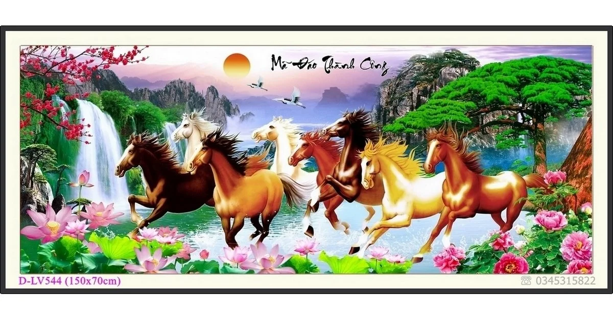 Tranh Mã Đáo Thành Công 9 Con Ngựa - Ý Nghĩa và Cách Chọn Gallery 2