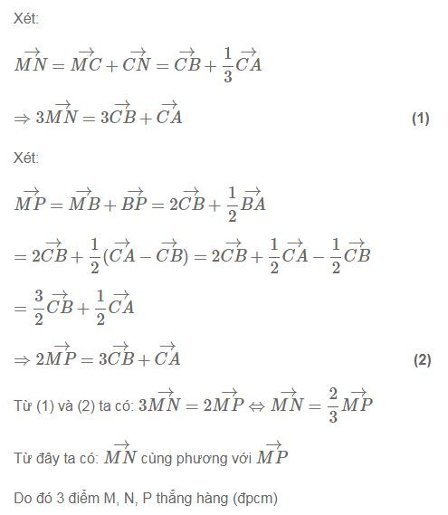 Cách chứng minh 3 điểm thẳng hàng bằng vecto Gallery 1