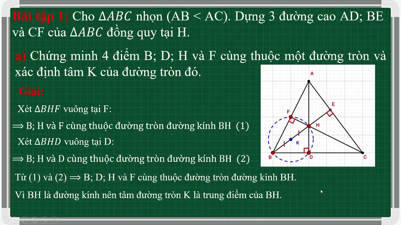 Cách Chứng Minh 4 Điểm Cùng Thuộc Một Đường Tròn Gallery 2