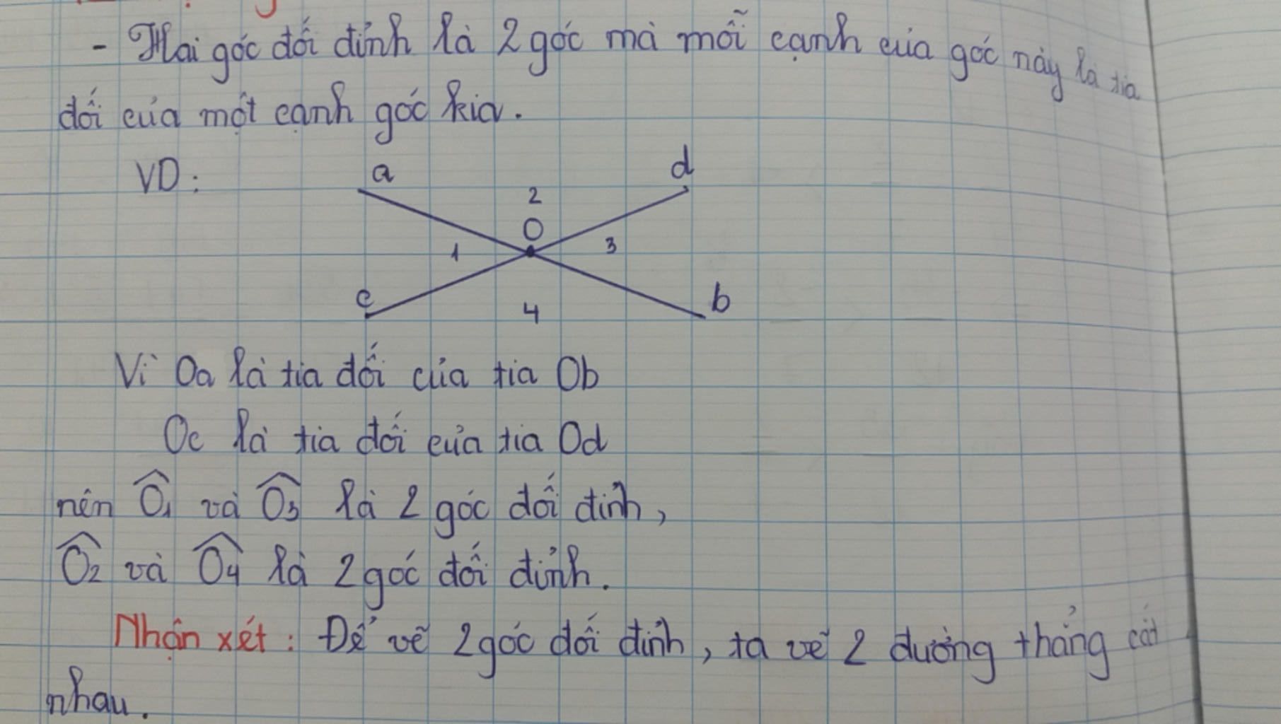 Cách Chứng Minh Hai Góc Đối Đỉnh