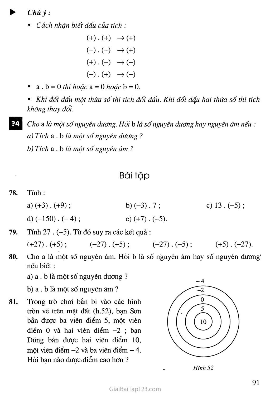 Cách cộng trừ số âm
