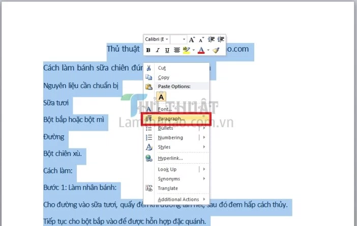 Cách Chỉnh Cách Đoạn Trong Word Gallery 1