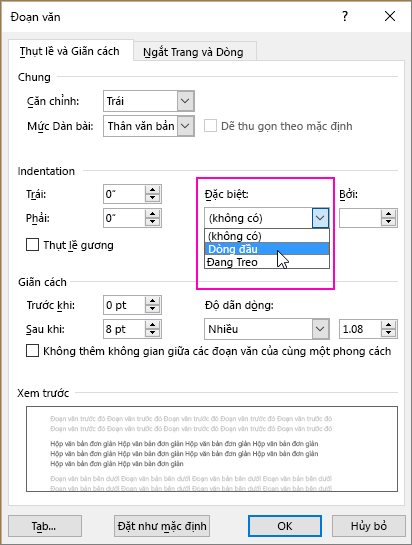Cách Chỉnh Cách Đoạn Trong Word Gallery 2