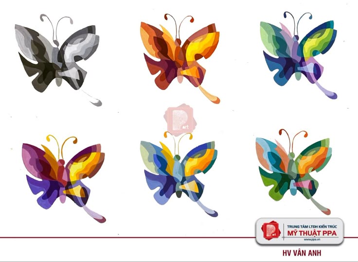 Cách Điệu Con Bướm