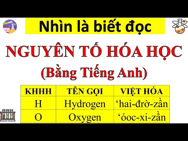 Cách Đọc Các Nguyên Tố Hóa Học Gallery 1