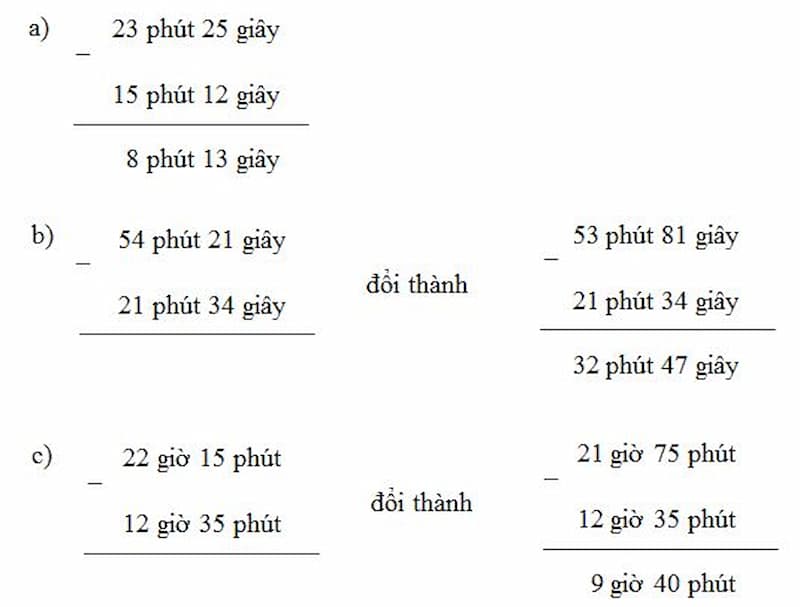 Cách đổi thời gian toán lớp 5