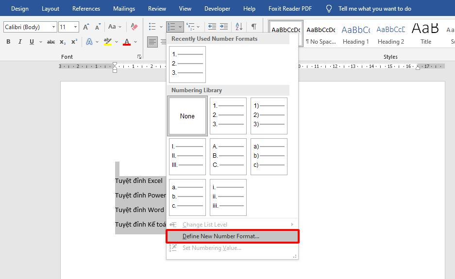 Cách Gạch Đầu Dòng Trong Word
