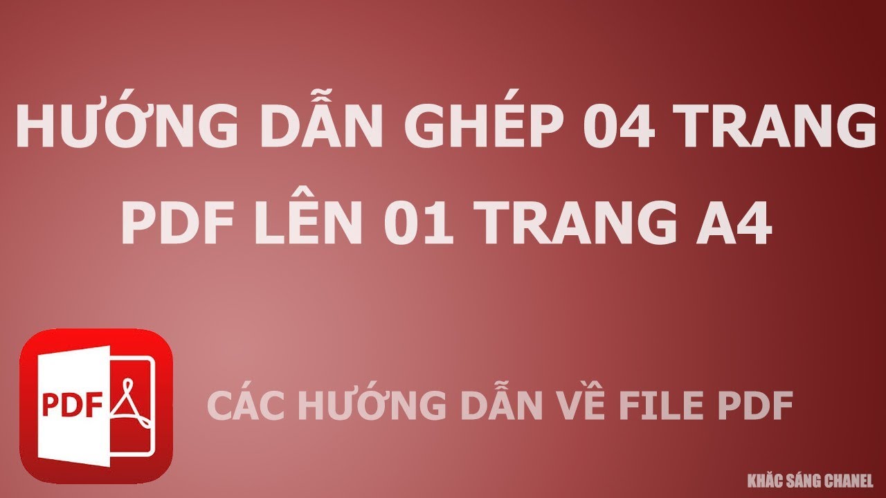 Cách Ghép 2 Trang PDF Thành 1 Trang