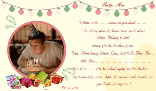 Cách Ghi Thiệp Mời Sinh Nhật Hay và Ý Nghĩa