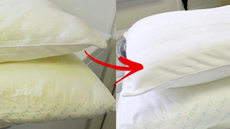 Cách Giặt Ruột Gối Bị Ố Vàng Hiệu Quả