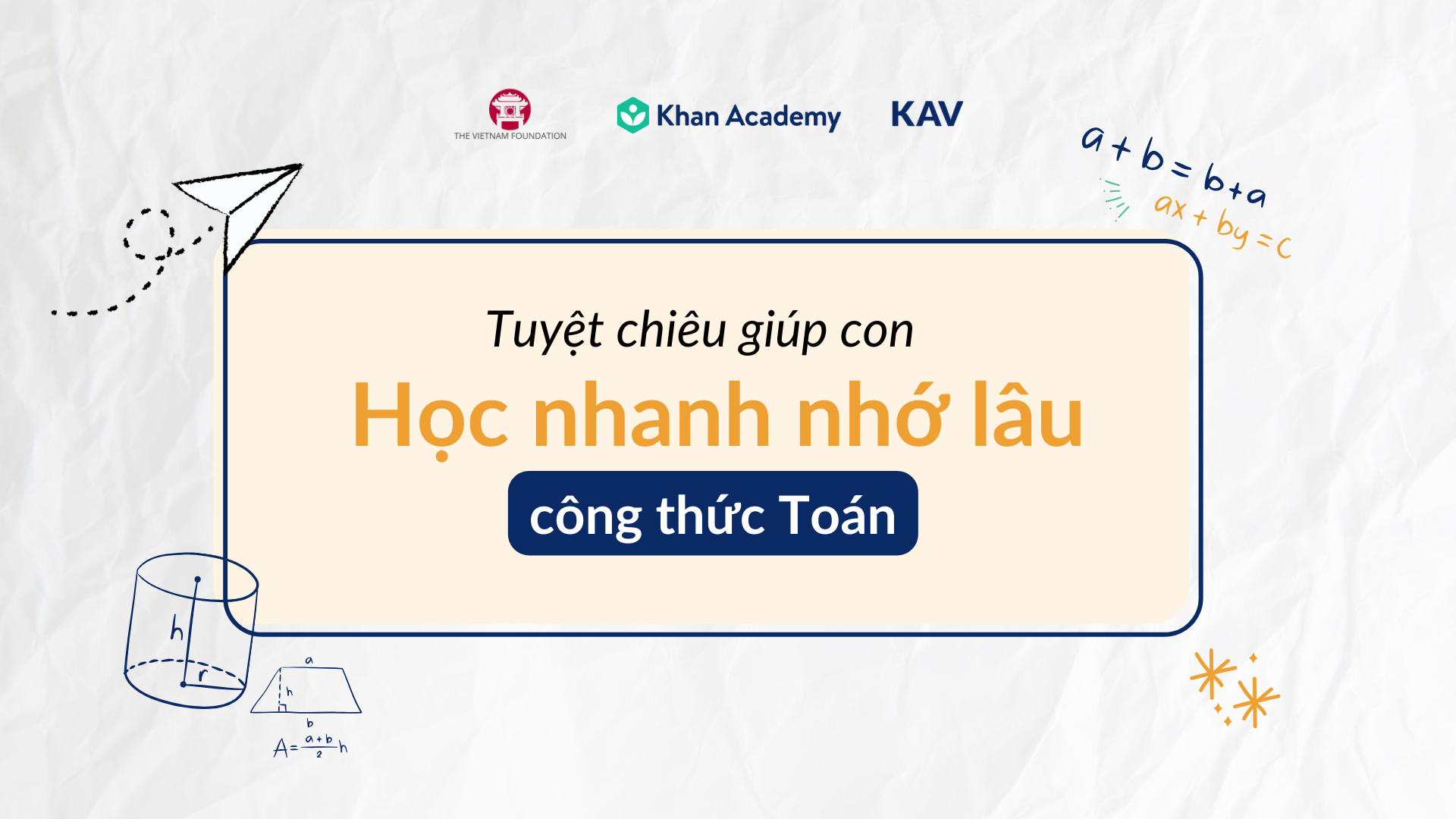 Cách Học Thuộc Công Thức Toán Nhanh