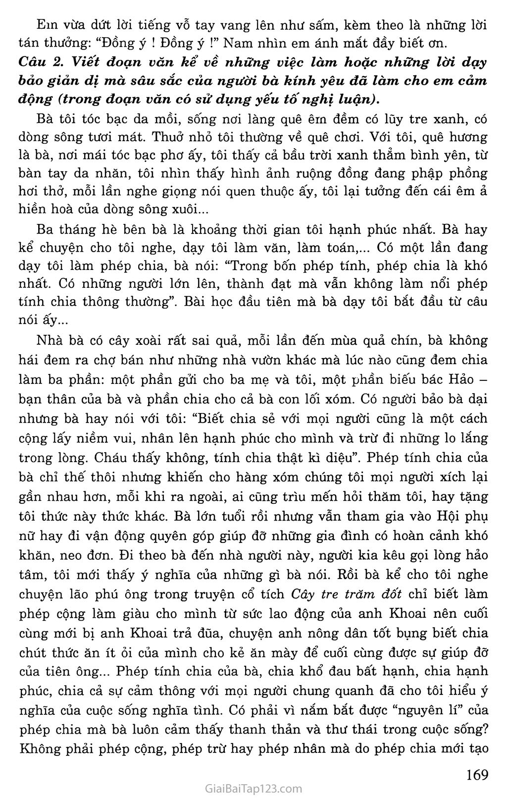 Viết đoạn văn nghị luận có yếu tố tự sự và miêu tả Gallery 1