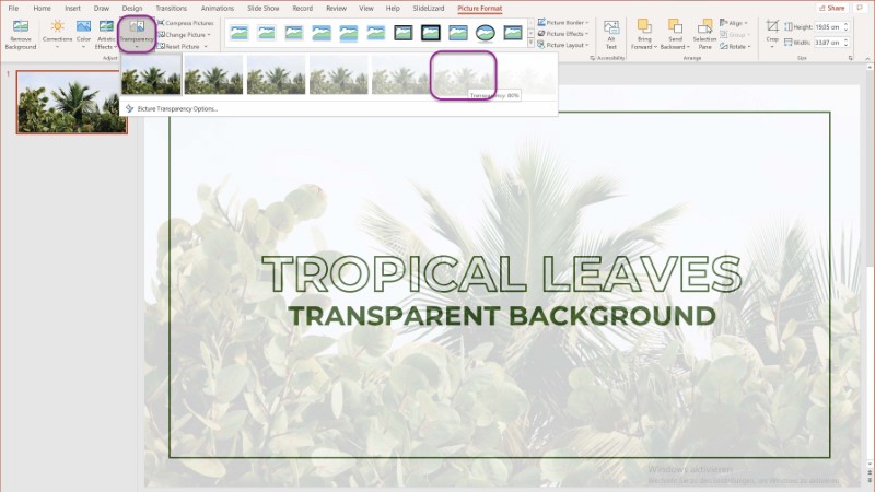 Cách làm ảnh trong suốt trong PowerPoint