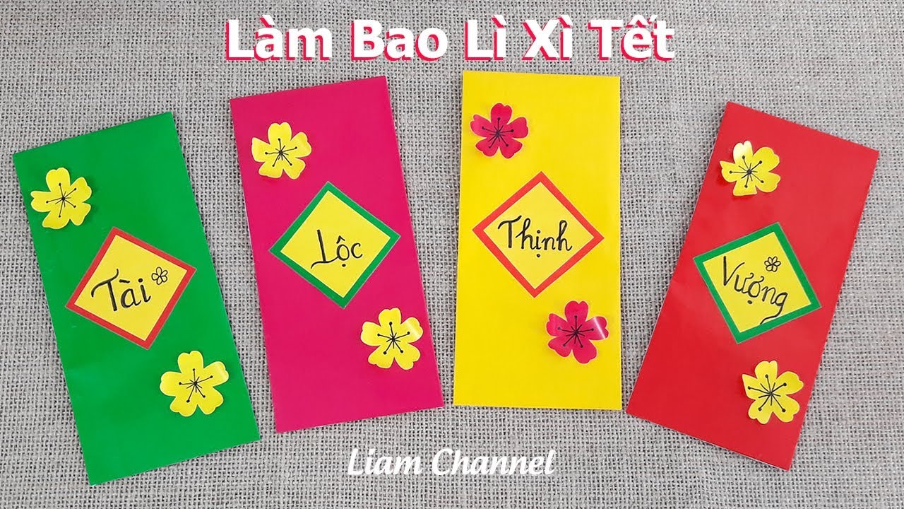 Cách Làm Bao Lì Xì Bằng Giấy Đơn Giản, Đẹp Mắt Tại Nhà