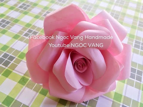 Cách Làm Bông Hồng Bằng Giấy Gallery 1