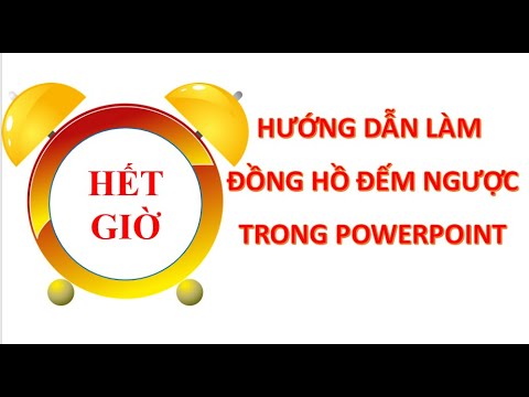 Cách làm đồng hồ đếm ngược trong PowerPoint