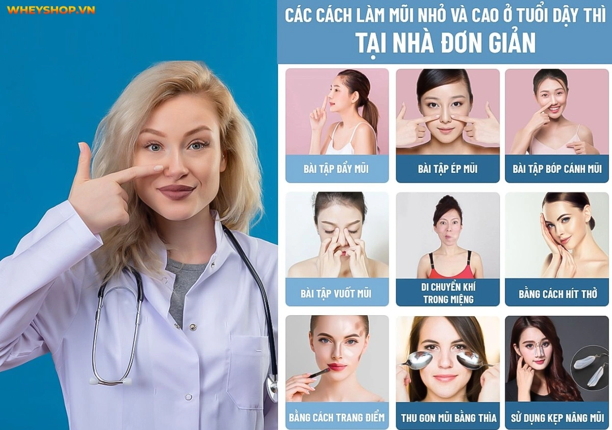 Cách Làm Mũi Nhỏ Ở Tuổi Dậy Thì