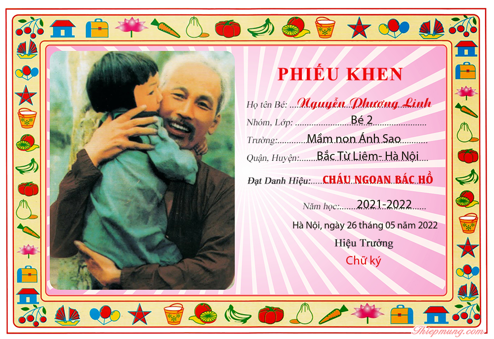 Phiếu Cháu Ngoan Bác Hồ Gallery 2