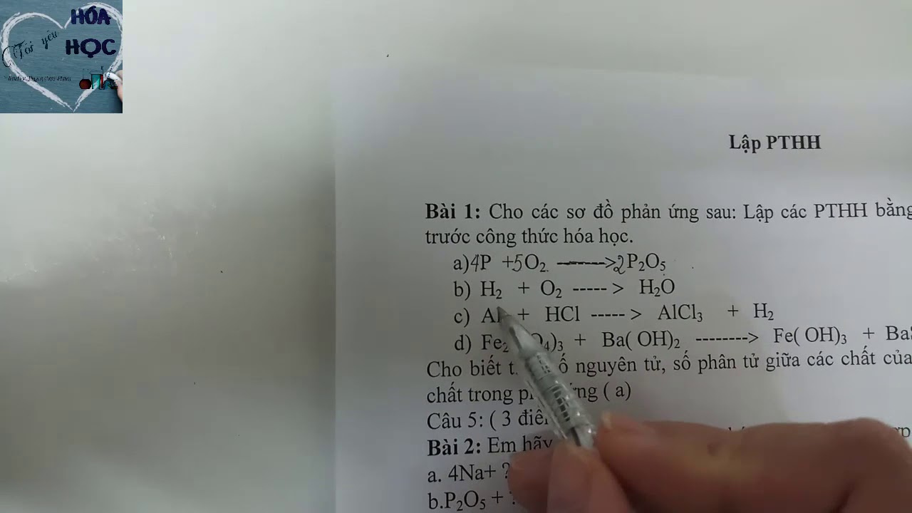 Cách Làm Phương Trình Hóa Học