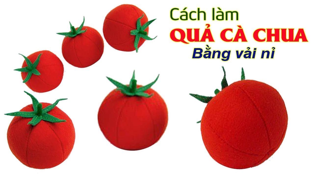 Cách làm rau củ quả bằng vải nỉ