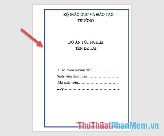 Cách Làm Trang Bìa