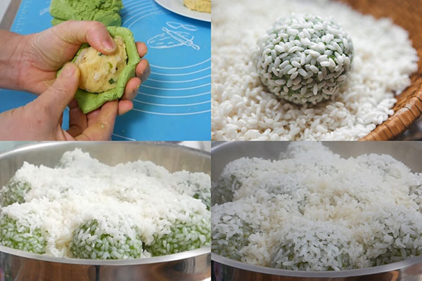 Cách Làm Xôi Cúc Nhân Đậu Xanh