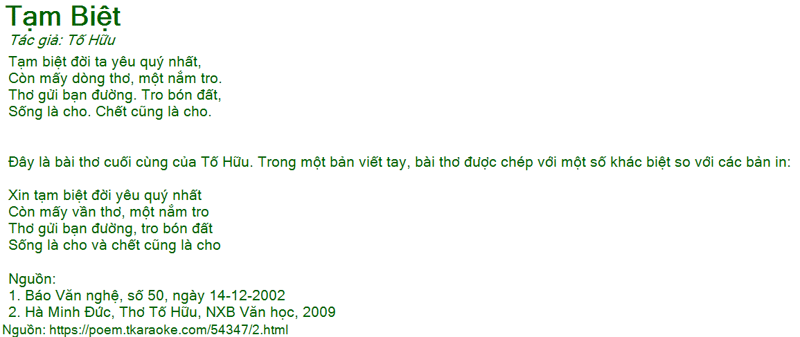 Bài Thơ Tạm Biệt Hay và Ý Nghĩa Gallery 2