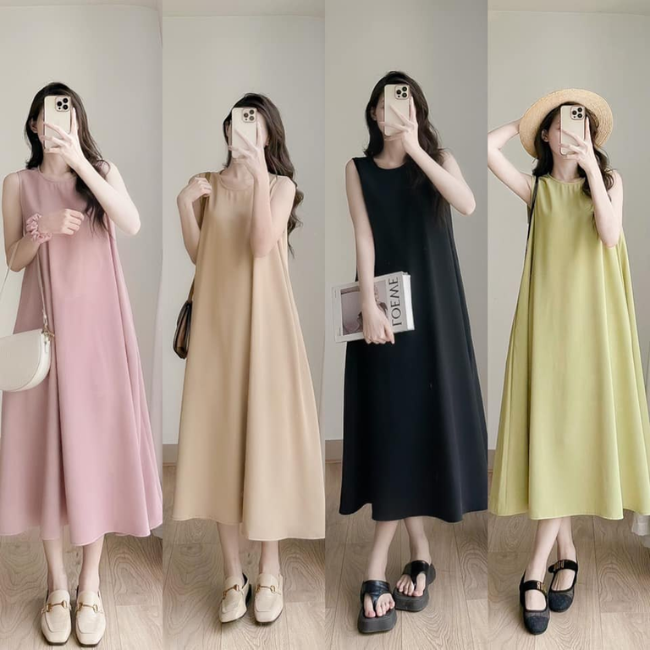 Cách Mặc Váy Sát Nách Đẹp