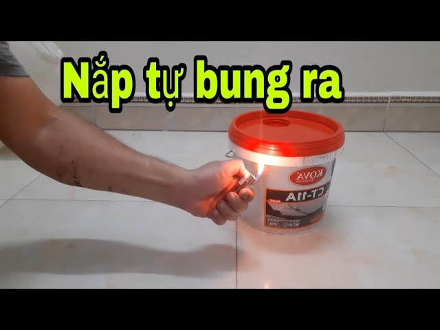 Cách Mở Nắp Thùng Sơn 5 Lít