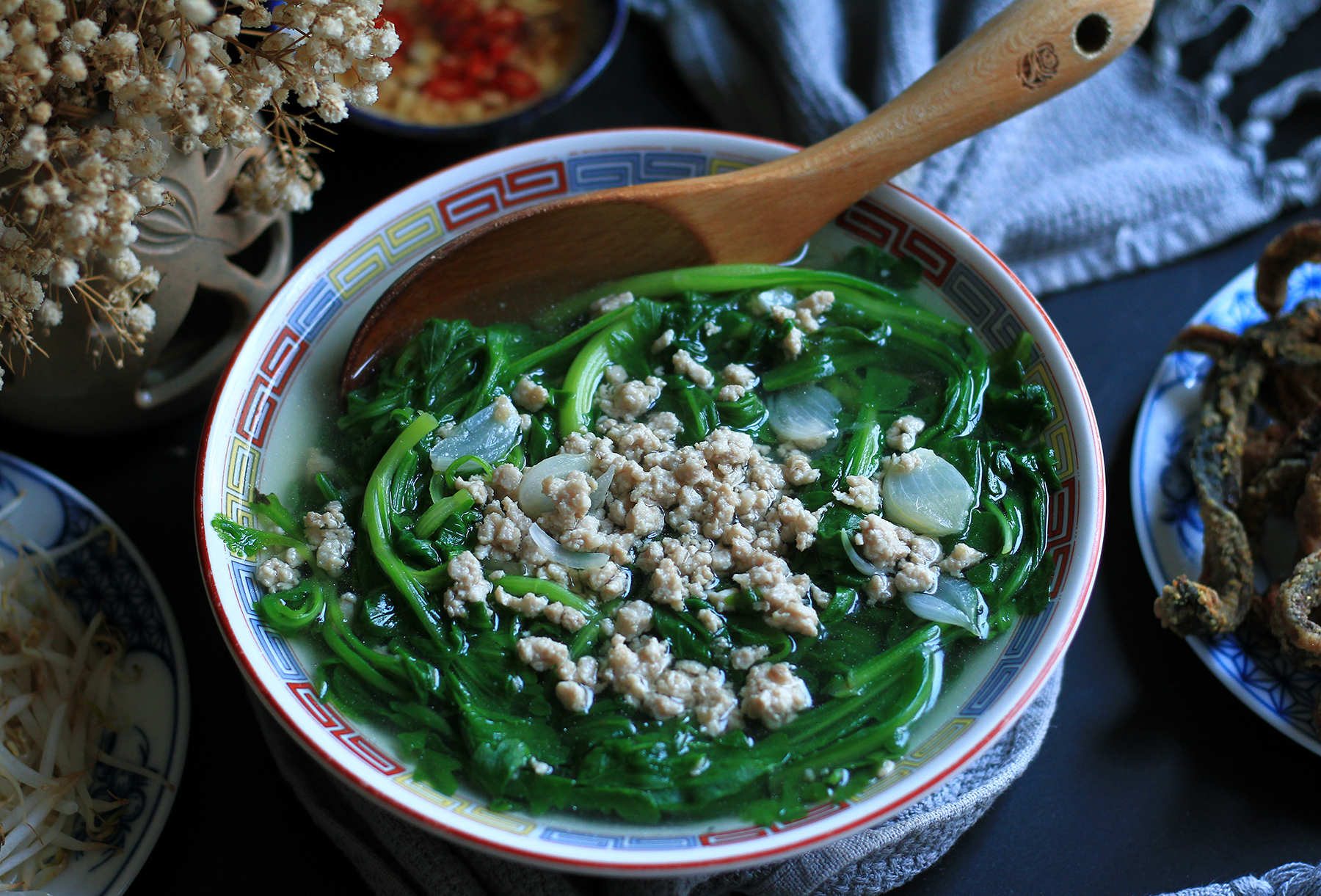 Canh Cải Cúc Nấu Trứng Gallery 2