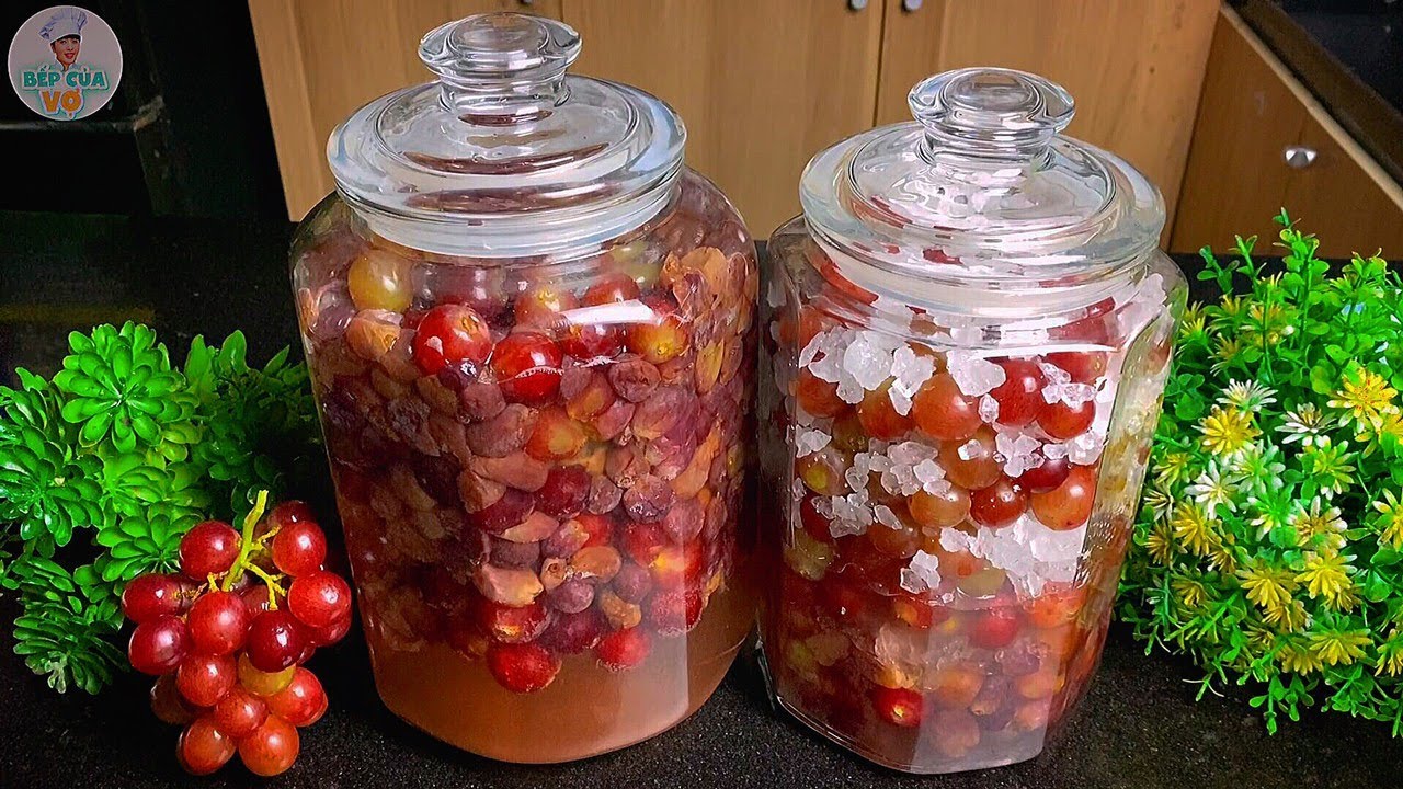 Cách Ngâm Nho Với Đường Đơn Giản, Ngon Ngọt Tại Nhà