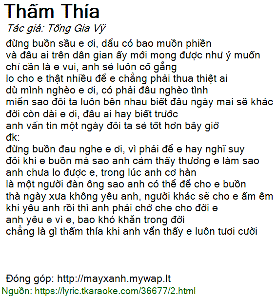 Lời Bài Hát Thấm Thía: Những Ca Từ Gây Cảm Xúc Mạnh Mẽ Gallery 2