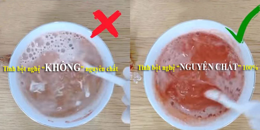 Cách Phân Biệt Tinh Bột Nghệ Thật Giả Gallery 1
