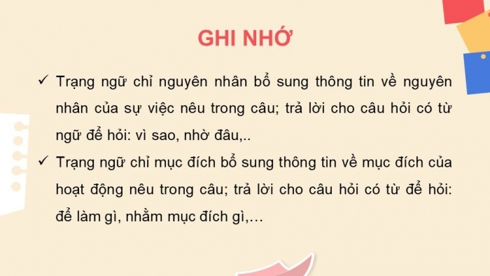 Trạng Ngữ Chỉ Mục Đích trong Tiếng Việt Gallery 2