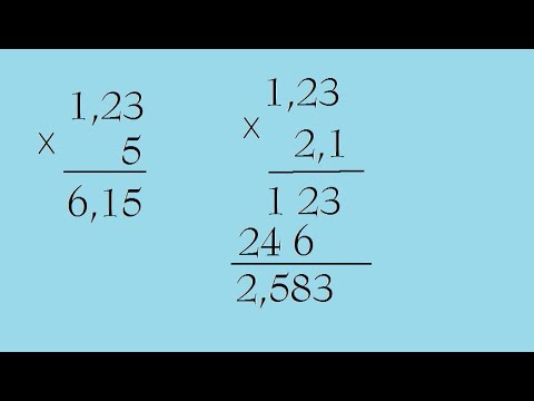 Cách nhân hai số thập phân