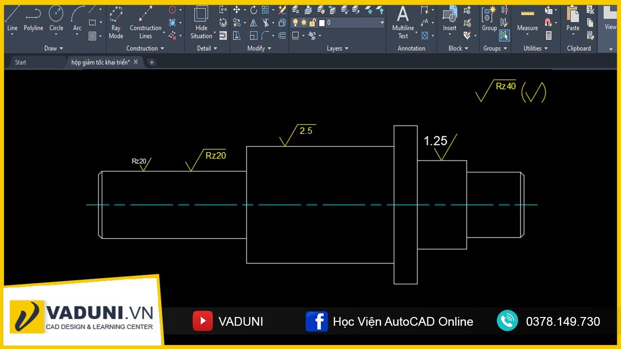 Ký hiệu độ trong CAD Gallery 1